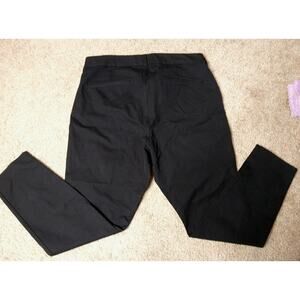 Old Navy Black Stretch Pants Women's 18 Cotton Blend Slim Straight Dress Work